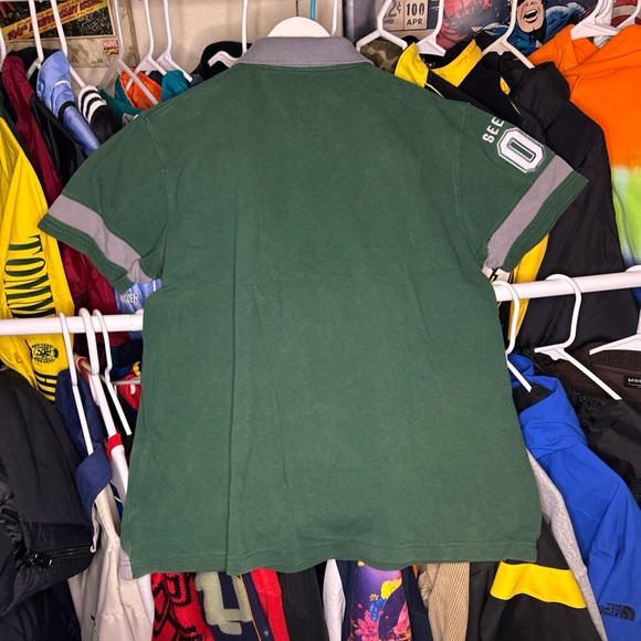 Harry Potter Slytherin Green and Gray Rugby Polo Shirt Medium - Picture 4 of 4